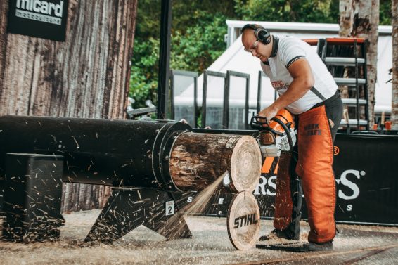 Championnat Du Monde De Bûcheronnage 2021 Compétitions Stihl Springboard - Elagage 78